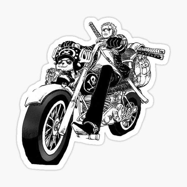 Zoro Biker Sticker