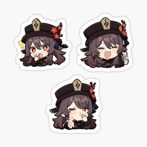 Hu tao 3 Chibi Sticker